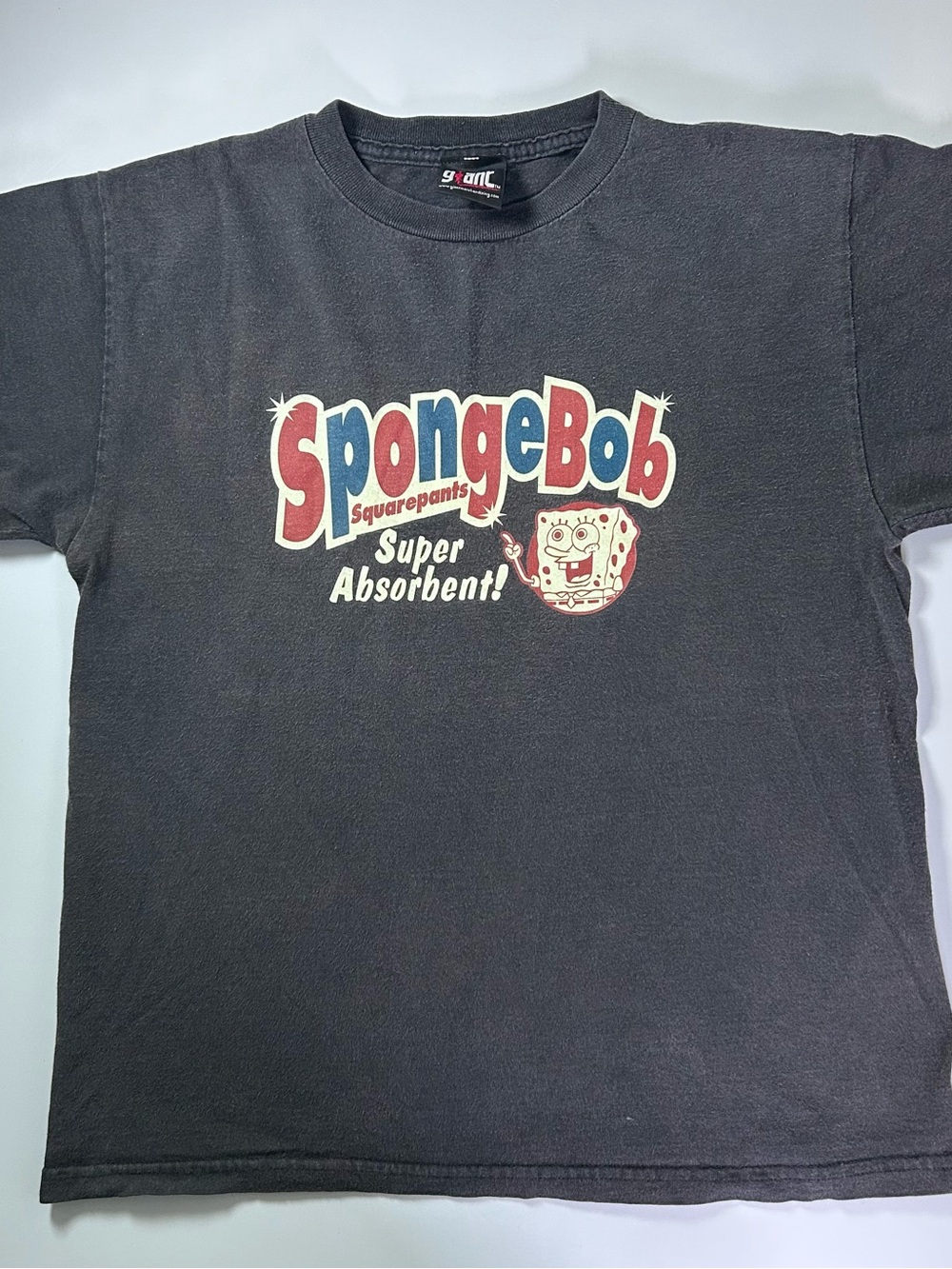 Vintage Black Graphic SpongeBob ‘Super Absorbent’ T-Shirt